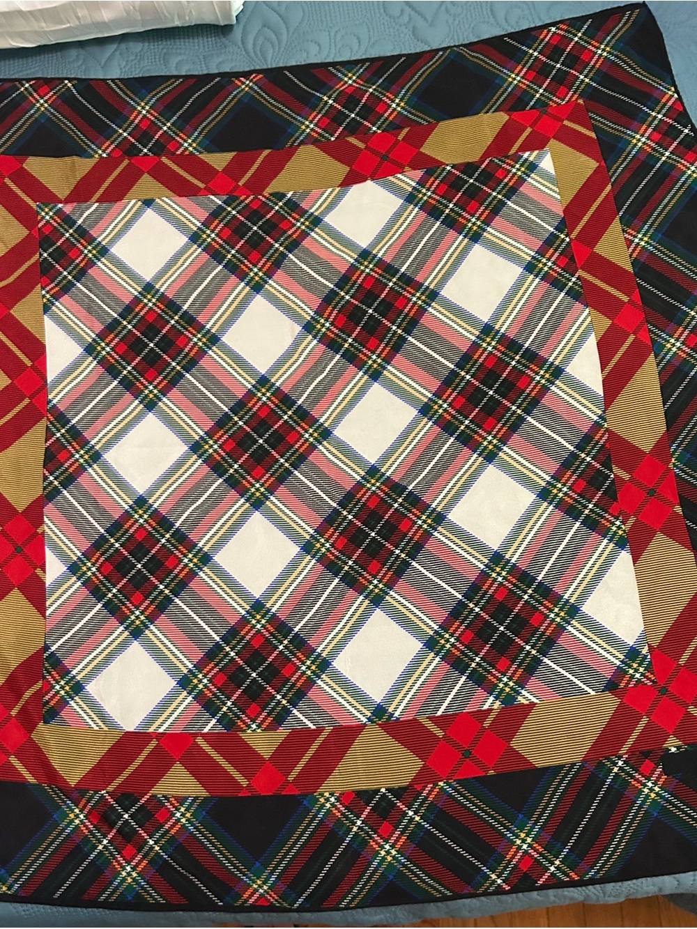 Echo Tartan Plaid Silk Scarf